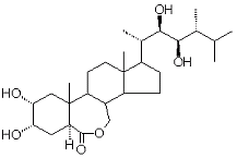 Chemical structure of Brassinolid.